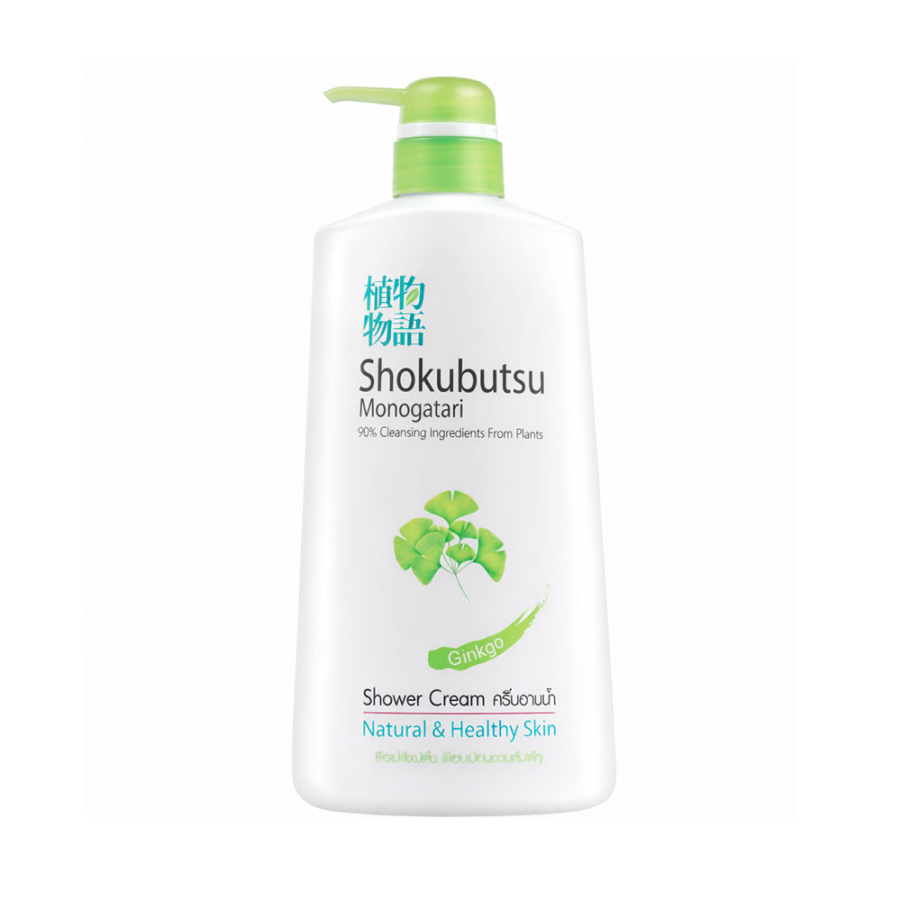 Крем-гель для душу Shokubutsu Monogatari Ginkgo Shower Cream з екстрактом гінкго, 500 мл